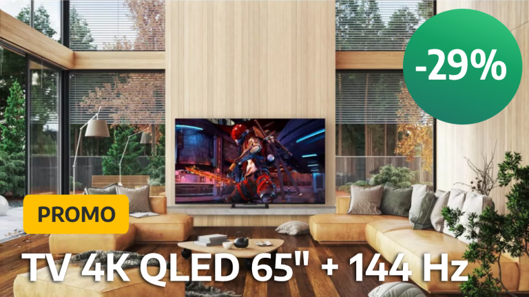 Une TV 4K QLED de 144Hz avec HDMI 2.1 et une taille de 65 pouces à seulement 599 € ? Ce n'est pas une erreur et c'est absolument fou !