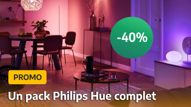 Dites enfin adieu à l’éclairage blafard de votre chez-vous avec ce pack d’ampoules connectées Philips Hue proposé à -40%