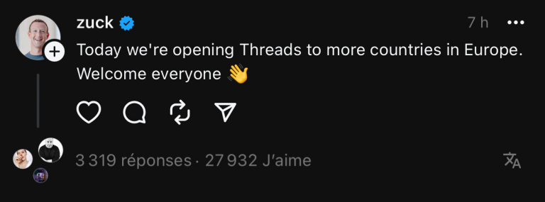 Threads est enfin disponible en France ! Voici comment créer son compte sur le réseau social qui ambitionne de rivaliser avec Twitter / X