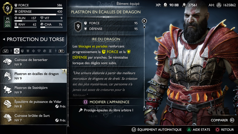 Dragons God of War Ragnarok : Où trouver les griffes pour améliorer l'Armure d'écailles de dragon ?