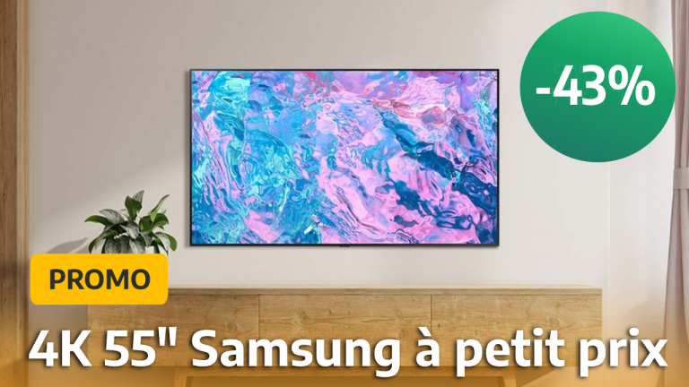 Cette TV 4K de 55 pouces est signée Samsung et pourtant elle ne coûte que 399 € avec cette promo !