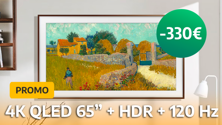 Promo TV 4K : "Une œuvre d'art dans son salon", c'est ce que propose la Samsung The Frame avec sa dalle QLED de 65 pouces à 120 Hz et son prix réduit !