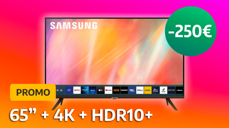Promo Samsung : Avec 250€ de réduction, cette grande TV 4K de 65 pouces compatible HDR s'affiche à petit prix !