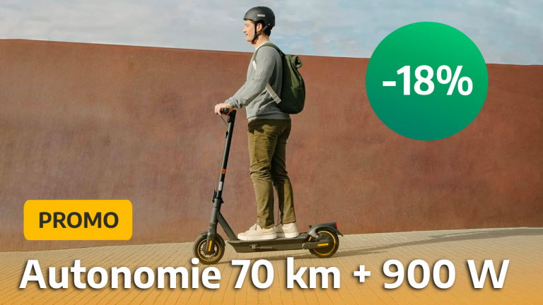 Promo trottinette électrique : Avec 18% de réduction, cette Segway-Ninebot confortable et puissante s'avère idéale pour les trajets en ville avec ses 70 km d'autonomie !