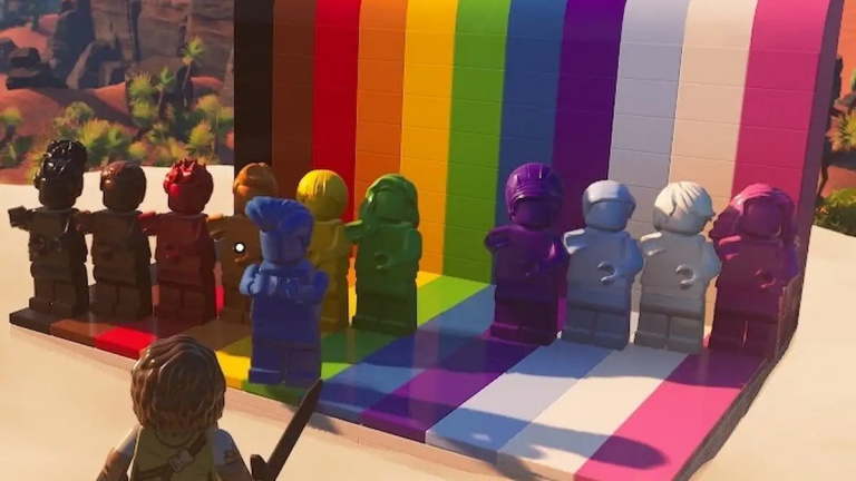 Arc-en-ciel LEGO Fortnite : Comment les repérer et que faire avec les autres personnages ?
