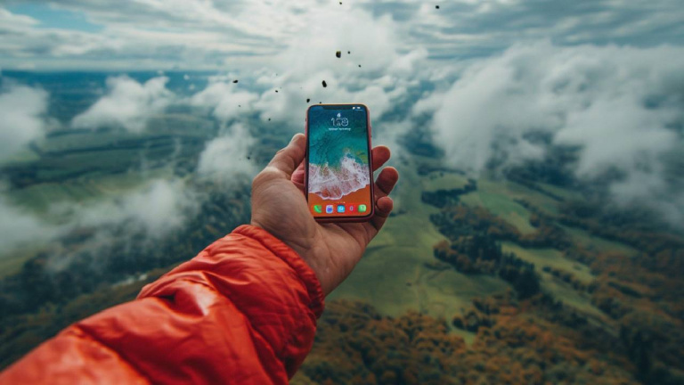 Un iPhone tombe de 4800 mètres de haut : il est retrouvé intact et on a même la photo