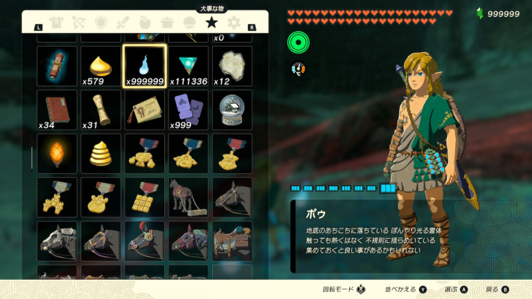 Poussé uniquement par sa curiosité, ce joueur a passé 6 mois à collecter 999,999 fois cet objet dans Zelda Tears of the Kingdom