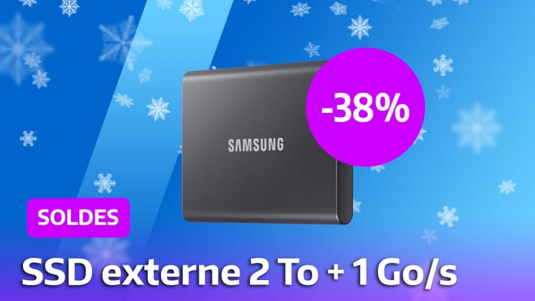 Ce SSD externe est une petite star du monde de la tech alors  le  choisit : pendant les soldes, le Samsung T7 de 2 To perd 40% de son prix 