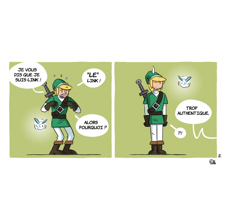 Qui sera choisi pour aller sauver la princesse dans le live action Zelda ? - LaPetitePelle dessine JeuxVidéo.com - N°505