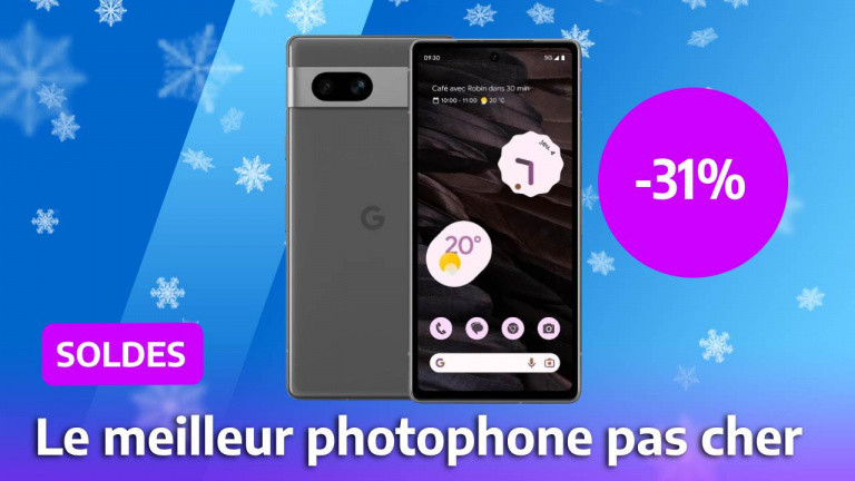 Le Google Pixel 7a est non seulement l’un des meilleurs photophones du marché, mais aussi le moins cher pendant les soldes grâce à 31% de promo !