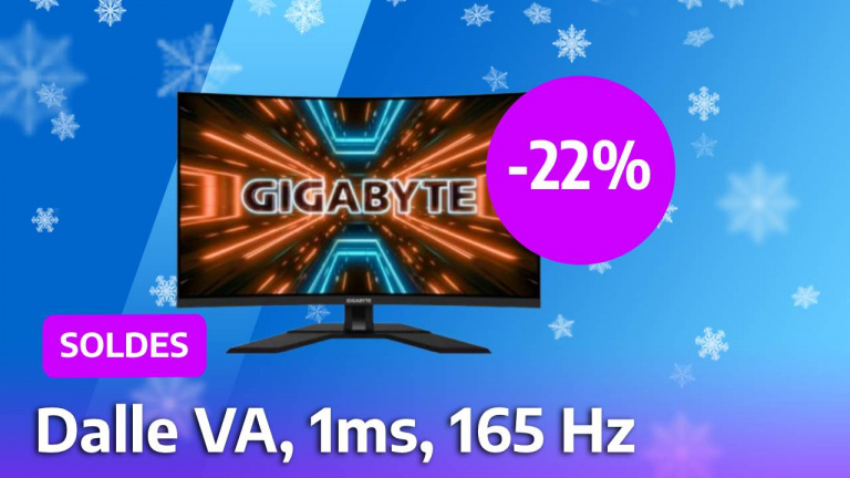 Cet écran PC gamer incurvé Gigabyte vient de s'afficher à -22% pendant les soldes pour une durée limitée