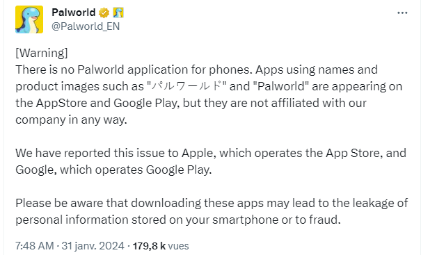 Des applications mobiles qui copient Palworld ? C’est l'arroseur arrosé !