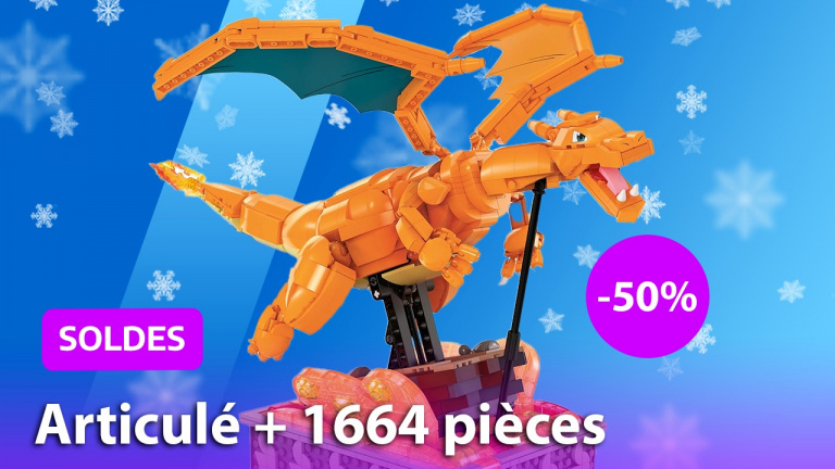 Mattel met la pression à LEGO grâce à l'aide de l'Etat français : moitié prix sur cette figurine Dracaufeu (Pokémon) volante à construire soi-même