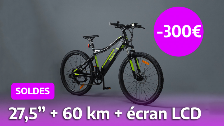 Pour les derniers moments des soldes, ce vélo électrique est vendu à perte à un tarif exceptionnel !