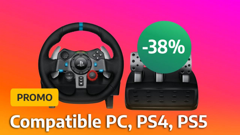Le volant Logitech G29 revient sur Amazon a un très bon prix, pour le plus grand bonheur des joueurs PS5 et PC