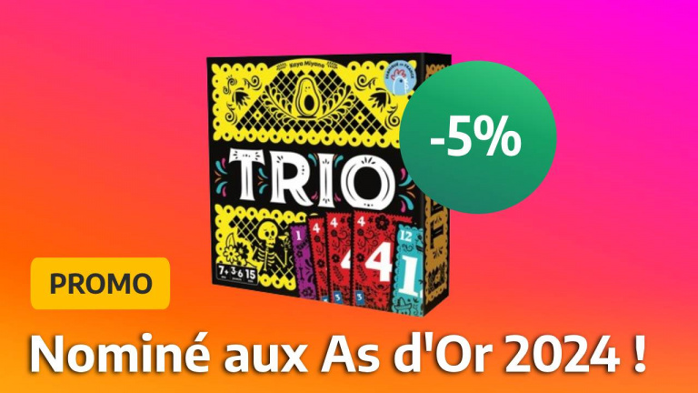 Nominé aux As d’Or 2024, le jeu de société Trio fait également l’unanimité auprès des Youtubers français et il est pas cher