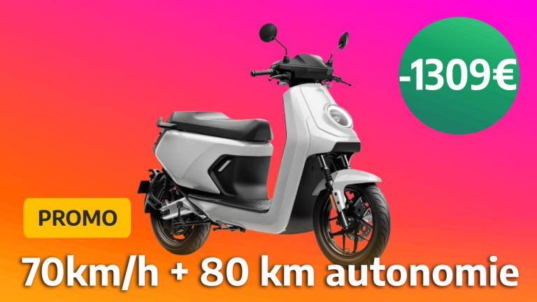 Déplacez-vous en ville pour moins cher avec ce scooter électrique équivalent 125 cm3 en promotion de 1309€ !