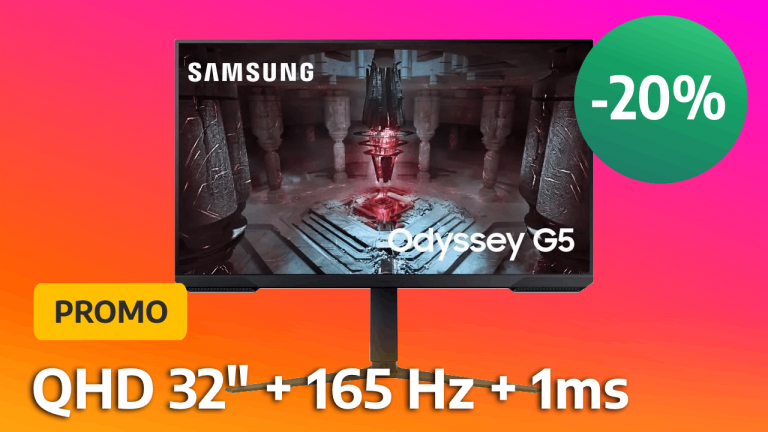 "Super écran" Le Samsung Odyssey G5 de 32 pouces fait des heureux et en fera encore plus avec une promo de -21%