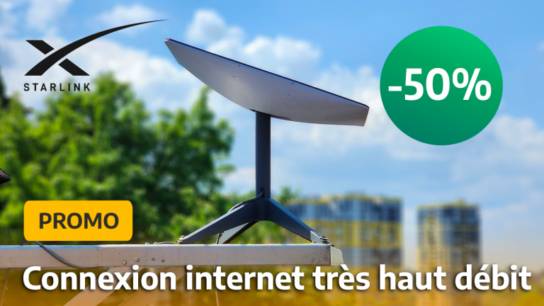 Starlink en promo : moitié prix sur l'internet à très haut débit par satellite
