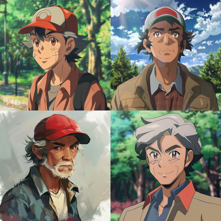 J’ai demandé à une IA de me montrer à quoi ressemblerait Sacha, le héros de Pokémon, à 60 ans. L'image qu'elle m'a fournie est surprenante 