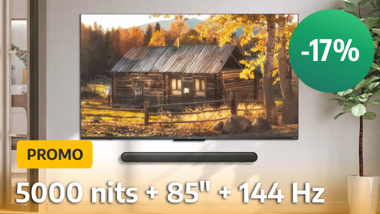 La meilleure TV 4K QLED Mini LED de notre guide avec sa luminosité exceptionnelle et sa taille gigantesque est en promo à-17%