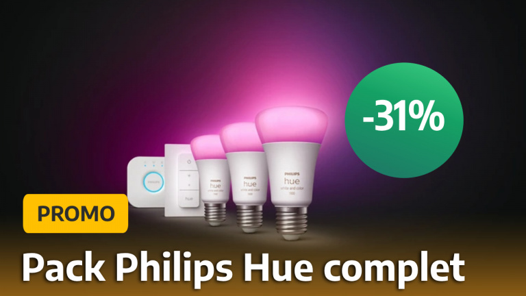 Pas besoin de changer de décoration pour transformer votre intérieur : ce pack d'ampoules connectées Philips Hue à -31% le fait tout seul…