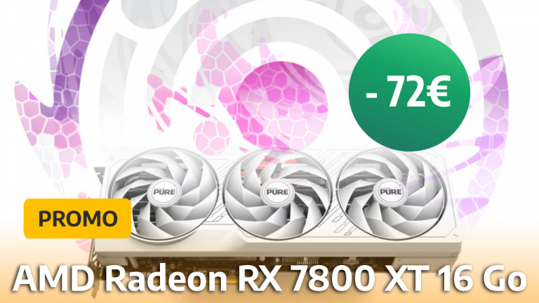 La carte graphique AMD RX 7800 XT est un excellent choix pour jouer en QHD, et ce modèle blanc la rend encore plus particulière