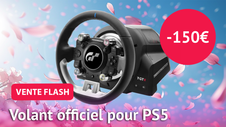 Vente flash : Amazon écrase le prix du fameux volant officiel Thrustmaster T-GT II pack pour PS5 et PC. C’est LE volant officiel de Gran Turismo 
