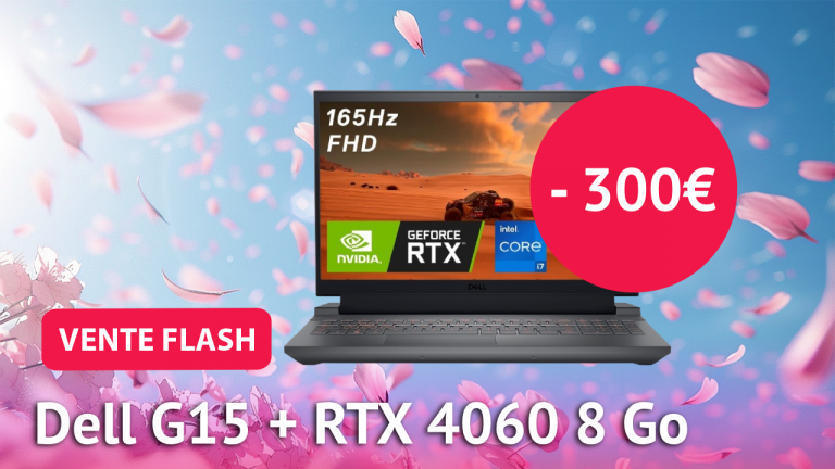 Vente flash Amazon : prix de fou pour ce PC portable gamer DELL équipée d’une RTX 4060
