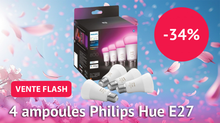 Ventes flash Philips Hue : si vous aimez les ampoules connectées, foncez sur Amazon aujourd’hui