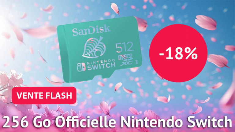 La carte SD 512 Go officielle pour la Nintendo Switch baisse de prix pendant les ventes flash
