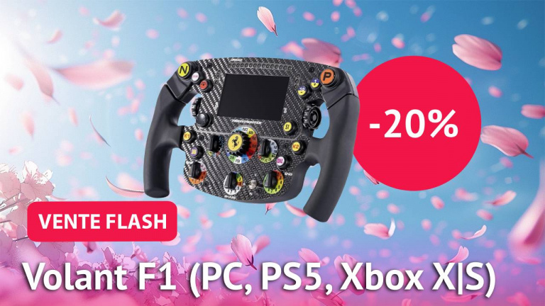 Ventes flash : -20% sur le volant Thrustmaster Formula 1 compatible PC, PS5, Xbox