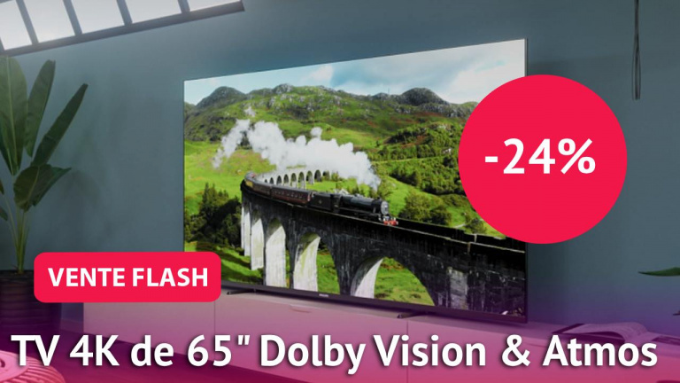 Wow ! Cette grande TV 4K de 65 pouces est en promo pour les ventes flash Amazon à un prix vraiment rare pour un produit de cette taille