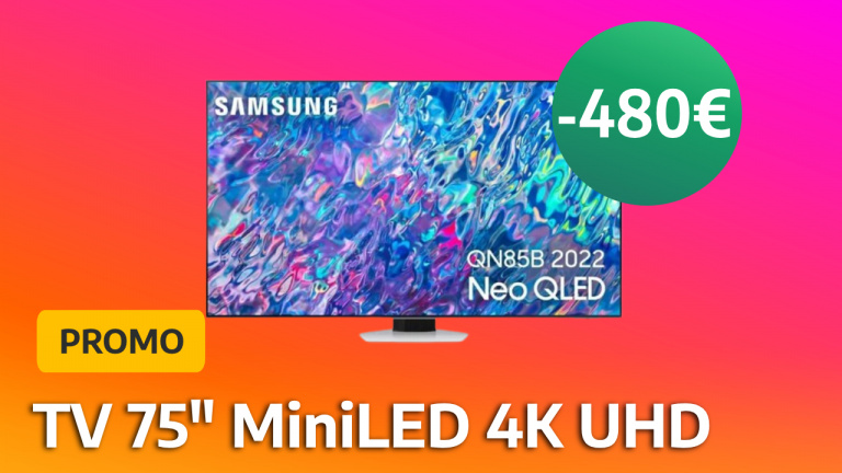 TV 4K géante : la QN85B de Samsung de 75 pouces est en promo à -22% et transforme votre salon en salle de cinéma
