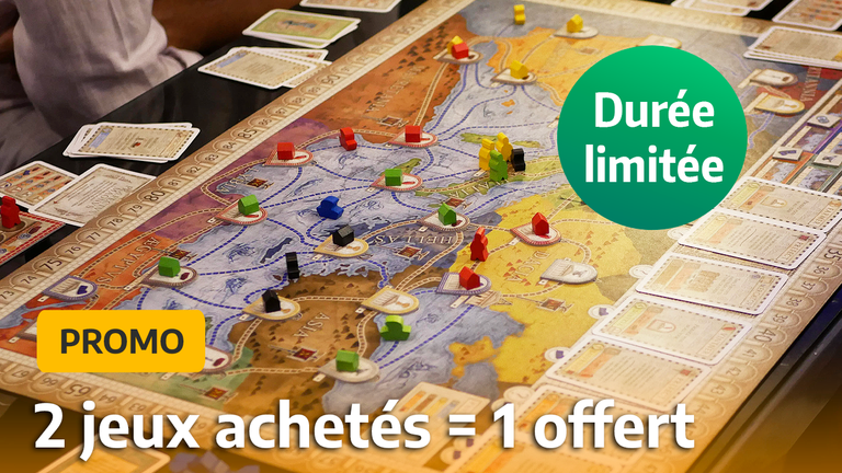 2 jeux de soci?�t?� achet?�s = le 3?�me offert : une offre qui promet de remplir votre ludoth?�que 