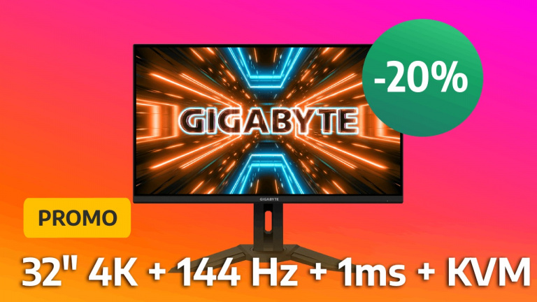 Vous n'aviez jamais vu un écran PC gaming 4K de 32 pouces à un prix aussi attirant. Promo de courte durée pour le M32U signé Gigabyte !
