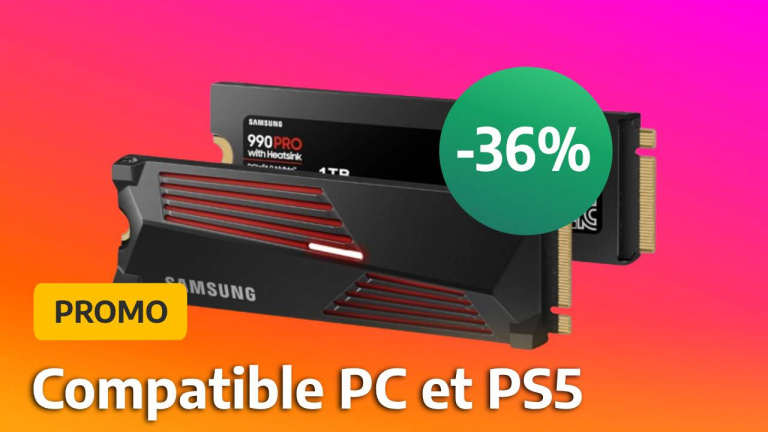 Le SSD Samsung 990 Pro avec dissipateur thermique intégré baisse une nouvelle fois son prix et passe à -36% !