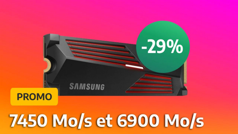 Pour le PC ou la PS5, le SSD Samsung 990 Pro à -26% sur Amazon arrive en plus avec un dissipateur thermique intégré