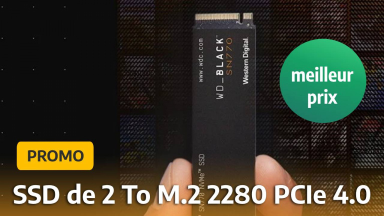 Le SSD WD SN770 de 2 To est à très bon prix pour une durée limitée, une promo rare pour cette solution de stockage idéale pour PS5 et PC gamer