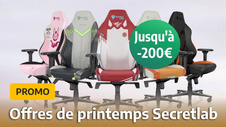 Les offres de printemps débarquent chez Secretlab : jusqu'à -200€ sur les meilleures chaises gaming du marché !