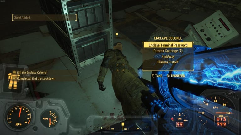 Enclave Fallout 4: Wie man sie mit der Quest trifft "Echos der Vergangenheit" Next-Gen-Patch? 