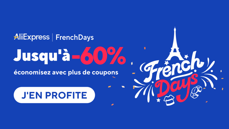 Jusqu’à -60% : AliExpress nous a donné des codes promo fous pour les French Days. Des produits tech et jeux vidéo à prix cassé !