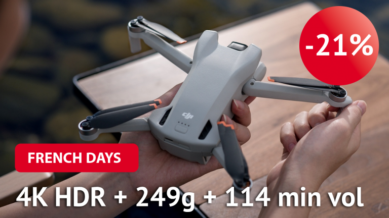 Promo : le drone DJI Mini 3 et ses accessoires sont à -21% avec les French Days