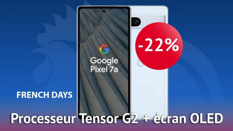 Le Google Pixel 7a passe à -22% pour les French Days, soit un prix très attractif pour l'un des meilleurs smartphones pour la photo