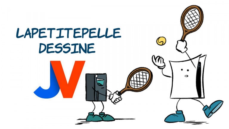 "J'ai bien fait de leur conseiller un vrai tennis plutôt que de jouer à Top Spin !", LaPetitePelle dessine jeuxvideo.com N°524