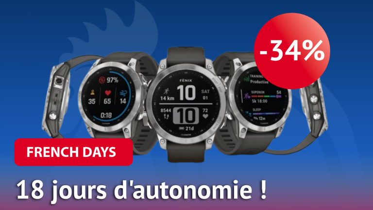 French Days : la montre connectée Garmin Fenix 7 est en promotion à -34%