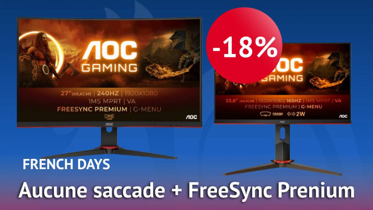 French Days : le pack avec 2 écrans PC gaming est à -18%