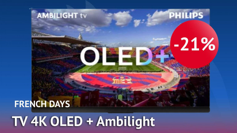 French Days : la TV 4K OLED Ambilight Philips perd 21% ! 