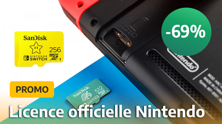 Promo Amazon : la carte MicroSD pour Nintendo Switch 256Go s'affiche à -69% !