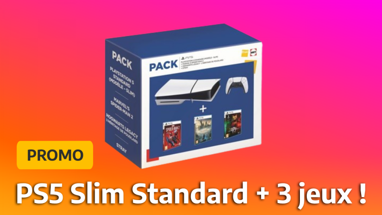 Ce pack avec la PS5 Slim standard et 3 jeux est à un très bon prix !
